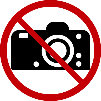 Aufkleber Fotografierverbot
