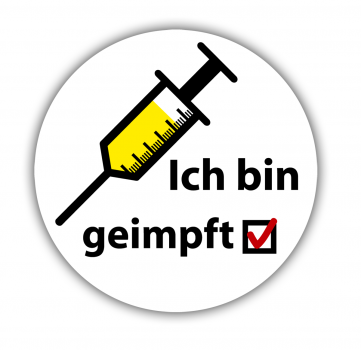 Aufkleber Ich bin geimpft