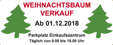 Banner Weihnachtsbaum Christbaum Verkauf