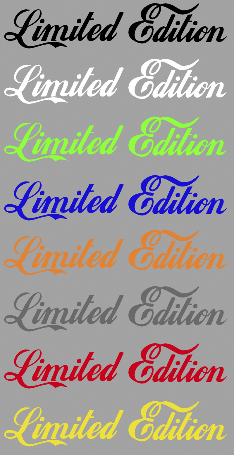 Aufkleber Limited Edition - Aufkleber, Beschriftungen, T-Shirt Druck und  mehr