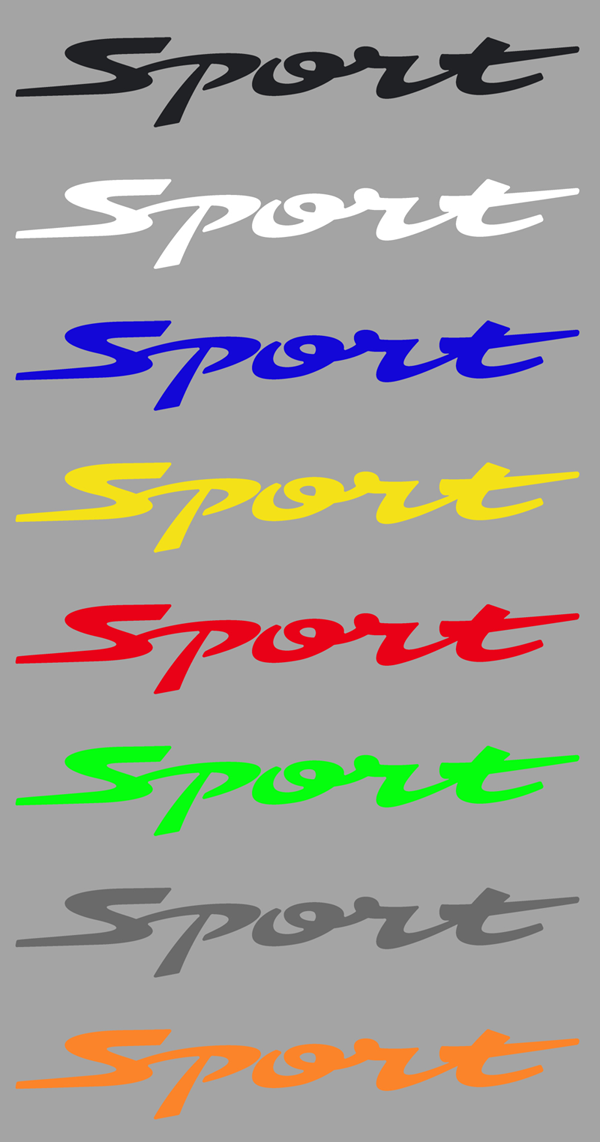 Kaufe Mode Sport Buchstaben Aufkleber Auto Aufkleber Scheinwerfer
