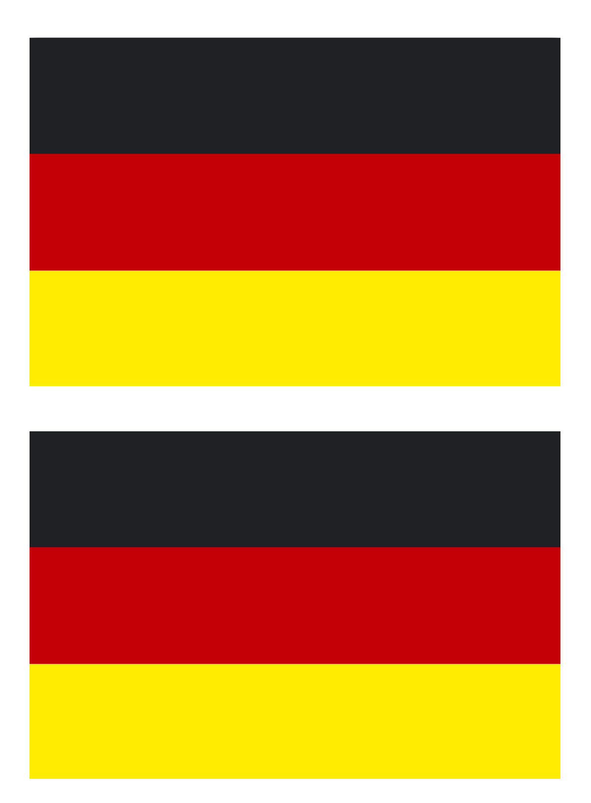 Deutschland Flagge - Aufkleber, Beschriftungen, T-Shirt Druck und mehr