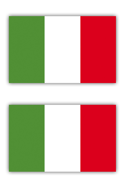 Italien Flagge - Aufkleber, Beschriftungen, T-Shirt Druck und mehr